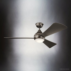Urban Ambiance - Ceiling Fan - UKC90028 Contemporary Indoor / Outdoor Ceiling Fan, 11''H x 54''W x 54''Dep, Olde Bronze Finish, Vionne Collection - 
