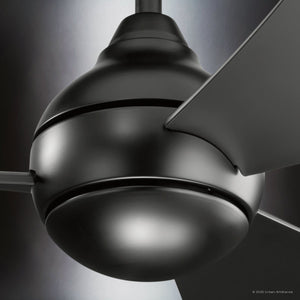 Urban Ambiance - Ceiling Fan - UKC90029 Contemporary Indoor / Outdoor Ceiling Fan, 11''H x 34''W x 34''Dep, Satin Black Finish, Vionne Collection - 