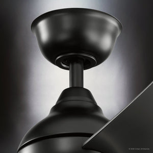 Urban Ambiance - Ceiling Fan - UKC90030 Contemporary Indoor / Outdoor Ceiling Fan, 11''H x 44''W x 44''Dep, Satin Black Finish, Vionne Collection - 
