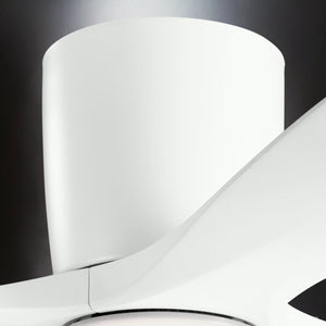 Urban Ambiance - Ceiling Fan - UKC90040 Contemporary Indoor Ceiling Fan, 10.5''H x 48''W x 48''Dep, Matte White Finish, Isalyn Collection - 