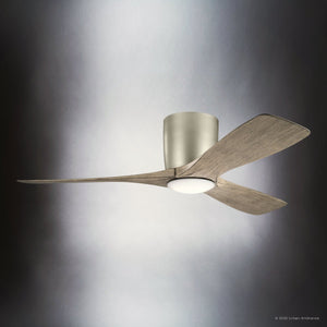 Urban Ambiance - Ceiling Fan - UKC90041 Contemporary Indoor Ceiling Fan, 10.5''H x 48''W x 48''Dep, Brushed Nickel Finish, Isalyn Collection - 