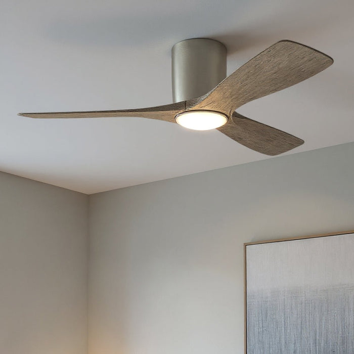 UKC90041 Contemporary Indoor Ceiling Fan, 10.5''H x 48''W x 48''Dep, Brushed Nickel Finish, Isalyn Collection