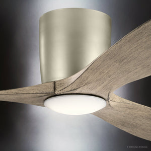 Urban Ambiance - Ceiling Fan - UKC90041 Contemporary Indoor Ceiling Fan, 10.5''H x 48''W x 48''Dep, Brushed Nickel Finish, Isalyn Collection - 