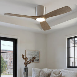 Urban Ambiance - Ceiling Fan - UKC90045 Contemporary Indoor Ceiling Fan, 10.5''H x 54''W x 54''Dep, Brushed Nickel Finish, Isalyn Collection - 
