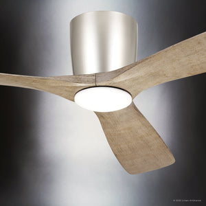 Urban Ambiance - Ceiling Fan - UKC90045 Contemporary Indoor Ceiling Fan, 10.5''H x 54''W x 54''Dep, Brushed Nickel Finish, Isalyn Collection - 