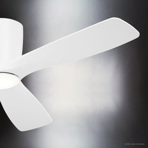 Urban Ambiance - Ceiling Fan - UKC90046 Contemporary Indoor Ceiling Fan, 10.5''H x 54''W x 54''Dep, Matte White Finish, Isalyn Collection - 