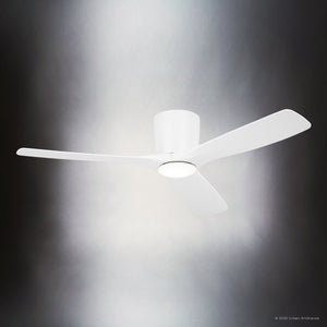 Urban Ambiance - Ceiling Fan - UKC90046 Contemporary Indoor Ceiling Fan, 10.5''H x 54''W x 54''Dep, Matte White Finish, Isalyn Collection - 
