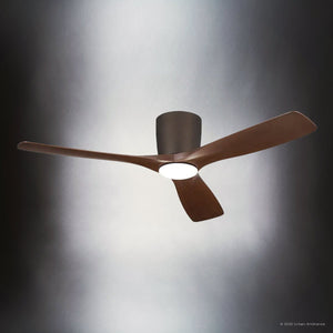 Urban Ambiance - Ceiling Fan - UKC90047 Contemporary Indoor Ceiling Fan, 10.5''H x 54''W x 54''Dep, Satin Natural Bronze Finish, Isalyn Collection - 