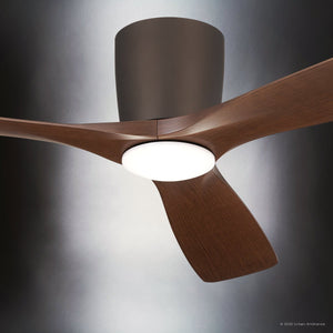 Urban Ambiance - Ceiling Fan - UKC90047 Contemporary Indoor Ceiling Fan, 10.5''H x 54''W x 54''Dep, Satin Natural Bronze Finish, Isalyn Collection - 