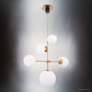Urban Ambiance - Chandelier - ULB2330 Mid Century Modern Indoor Chandelier, 36.75