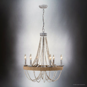 Urban Ambiance - Chandelier - ULB2420 Coastal Indoor Chandelier, 23.6