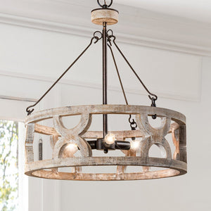 Urban Ambiance - Chandelier - ULB2422 Farmhouse Indoor Chandelier, 20.5