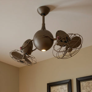 Urban Ambiance - Ceiling Fan - UMC9000 Craftsman Indoor/Outdoor Ceiling Fan, 16" (Plus Downrod) H x 37" W x 37" D, Textured Bronze Finish, Lunmere Collection - 
