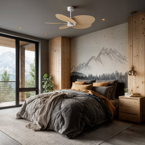 Urban Ambiance - Ceiling Fan - UMC9081 Scandinavian Indoor/Outdoor Ceiling Fan, 8