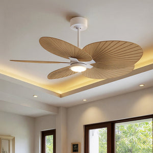Urban Ambiance - Ceiling Fan - UMC9097 Farmhouse Indoor/Outdoor Ceiling Fan, 8" (Plus Downrod) H x 48" W x 48" D, Matte White Finish, Pelmere Collection -