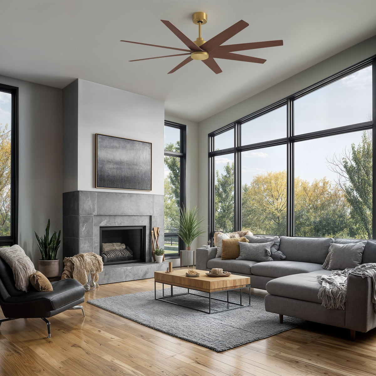 UMC9115 Transitional Indoor/Outdoor Ceiling Fan, 8.5