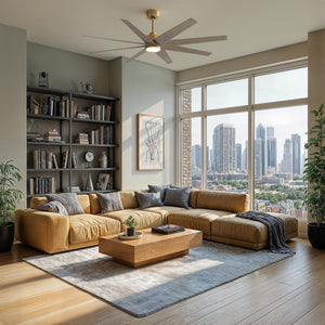 Urban Ambiance - Ceiling Fan - UMC9126 Modern Indoor/Outdoor Ceiling Fan, 9