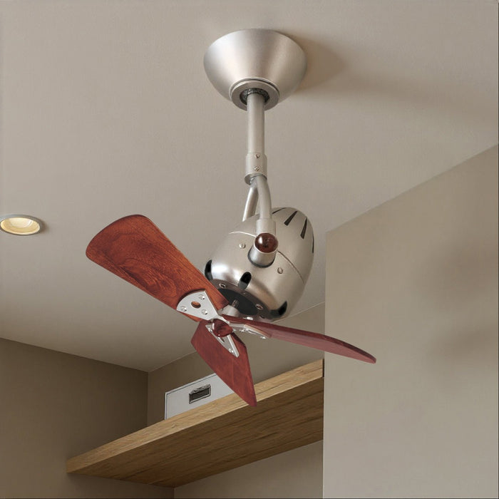 UMC9153 American Bungalow Indoor/Outdoor Ceiling Fan, 12" (Plus Downrod) H x 16" W x 16" D, Brushed Nickel Finish, Surnica Collection