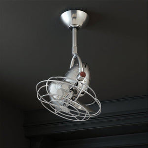 Urban Ambiance - Ceiling Fan - UMC9155 Farmhouse Indoor/Outdoor Ceiling Fan, 14" (Plus Downrod) H x 13" W x 13" D, Polished Chrome Finish, Surnica Collection - 