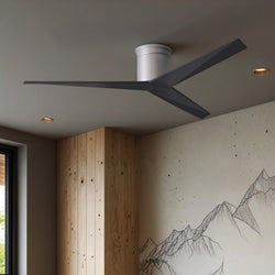 Urban Ambiance - Ceiling Fan - UMC9191 Minimalist Indoor/Outdoor Ceiling Fan, 10" H x 56" W x 56" D, Brushed Nickel Finish, Briswynne Collection - 