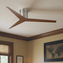 Urban Ambiance - Ceiling Fan - UMC9193 Scandinavian Indoor/Outdoor Ceiling Fan, 10" H x 56" W x 56" D, Brushed Nickel Finish, Briswynne Collection - 