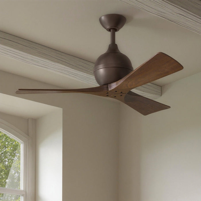 UMC9203 Colonial Indoor/Outdoor Ceiling Fan, 12" (Plus Downrod) H x 42" W x 42" D, Textured Bronze Finish, Whisora Collection