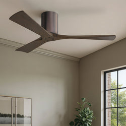 Urban Ambiance - Ceiling Fan - UMC9223 Minimalist Indoor/Outdoor Ceiling Fan, 10" H x 52" W x 52" D, Brushed Bronze Finish, Aerwyn Collection - 