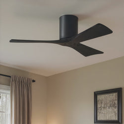 Urban Ambiance - Ceiling Fan - UMC9225 Contemporary Indoor/Outdoor Ceiling Fan, 10" H x 42" W x 42" D, Matte Black Finish, Aerwyn Collection - 