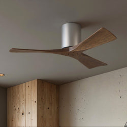 Urban Ambiance - Ceiling Fan - UMC9242 Contemporary Indoor/Outdoor Ceiling Fan, 10" H x 42" W x 42" D, Brushed Nickel Finish, Aerwyn Collection - 