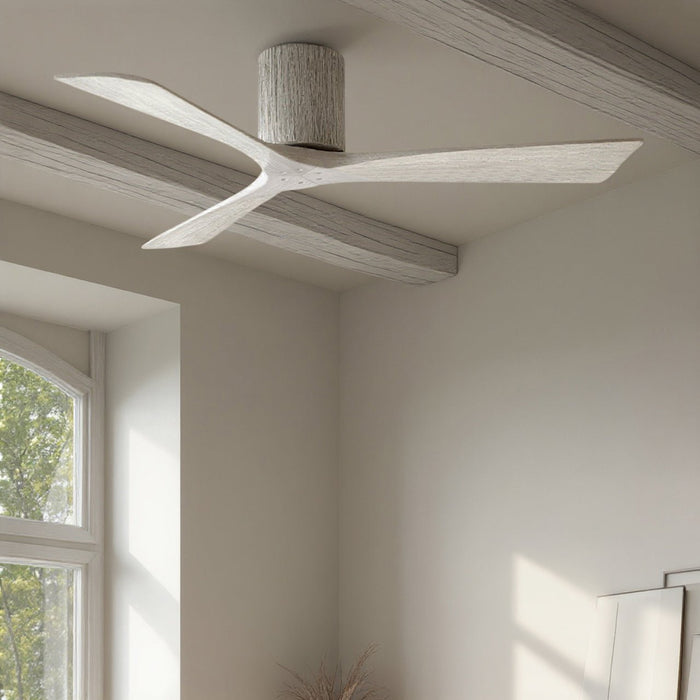 UMC9262 Natural Indoor/Outdoor Ceiling Fan, 10" H x 52" W x 52" D, Barn Wood Tone Finish, Aerwyn Collection