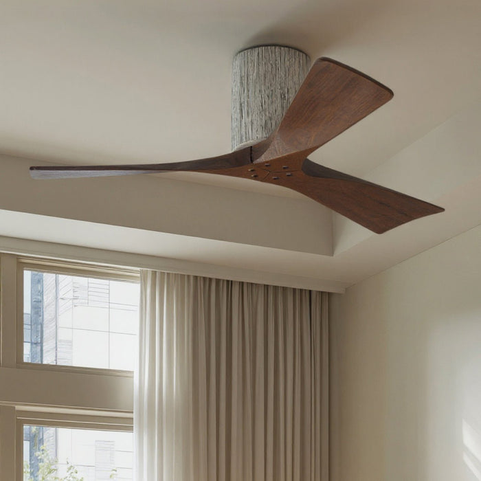 UMC9265 Rustic Indoor/Outdoor Ceiling Fan, 10" H x 42" W x 42" D, Barn Wood Tone Finish, Aerwyn Collection