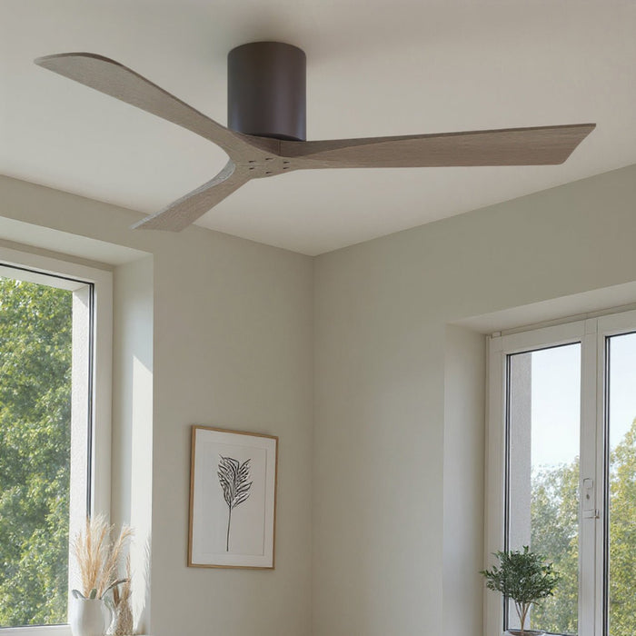 UMC9272 New Traditional Indoor/Outdoor Ceiling Fan, 10" H x 52" W x 52" D, Textured Bronze Finish, Aerwyn Collection