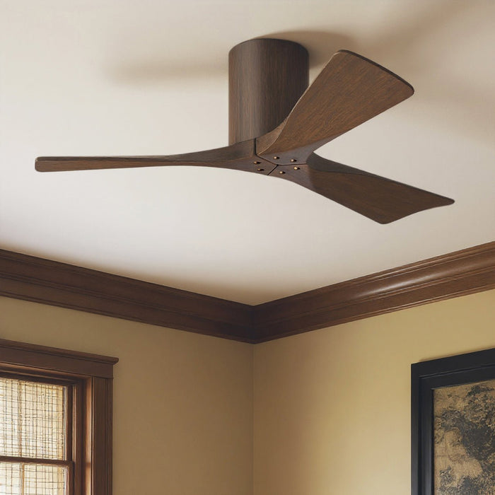 UMC9281 Natural Indoor/Outdoor Ceiling Fan, 10" H x 42" W x 42" D, Walnut Tone Finish, Aerwyn Collection