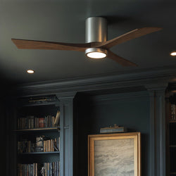 Urban Ambiance - Ceiling Fan - UMC9288 Modern Indoor/Outdoor Ceiling Fan, 12" H x 52" W x 52" D, Brushed Nickel Finish, Aerwyn Collection - 