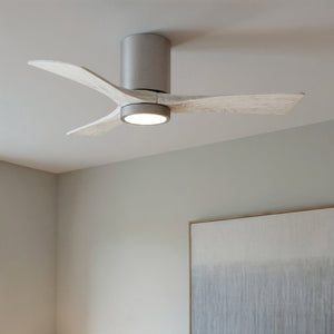 Urban Ambiance - Ceiling Fan - UMC9290 Minimalist Indoor/Outdoor Ceiling Fan, 12" H x 42" W x 42" D, Brushed Pewter Finish, Aerwyn Collection - 