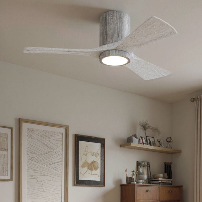 UMC9301 Modern Indoor/Outdoor Ceiling Fan, 12" H x 42" W x 42" D, Barn Wood Tone Finish, Aerwyn Collection