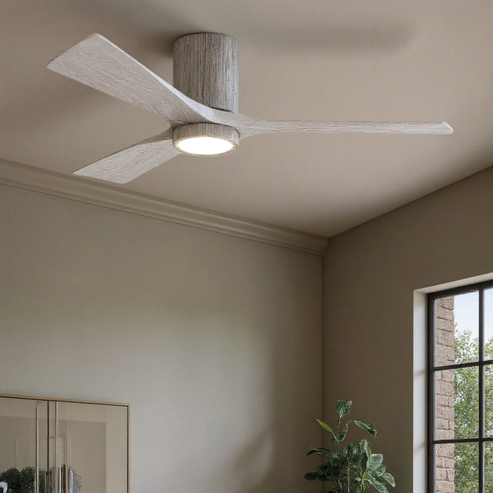 UMC9302 Glam Indoor/Outdoor Ceiling Fan, 12" H x 52" W x 52" D, Barn Wood Tone Finish, Aerwyn Collection