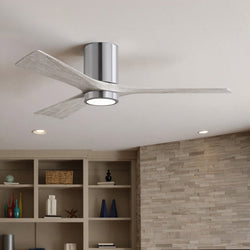 Urban Ambiance - Ceiling Fan - UMC9305 Modern Indoor/Outdoor Ceiling Fan, 12" H x 52" W x 52" D, Polished Chrome Finish, Aerwyn Collection - 