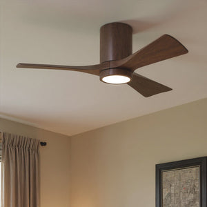 Urban Ambiance - Ceiling Fan - UMC9314 Natural Indoor/Outdoor Ceiling Fan, 12" H x 42" W x 42" D, Walnut Tone Finish, Aerwyn Collection - 