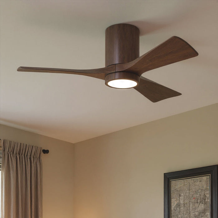 UMC9314 Natural Indoor/Outdoor Ceiling Fan, 12" H x 42" W x 42" D, Walnut Tone Finish, Aerwyn Collection