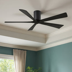 Urban Ambiance - Ceiling Fan - UMC9318 Modern Farmhouse Indoor/Outdoor Ceiling Fan, 10" H x 60" W x 60" D, Matte Black Finish, Aerwyn Collection - 