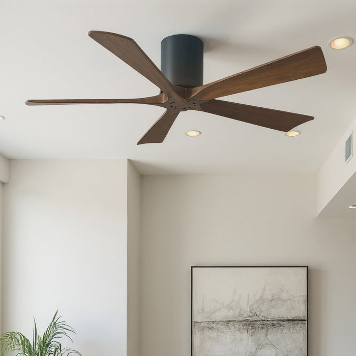 UMC9320 Farmhouse Indoor/Outdoor Ceiling Fan, 10" H x 52" W x 52" D, Matte Black Finish, Aerwyn Collection