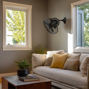 Urban Ambiance - Wall Fan - UMC9350 Industrial Indoor/Outdoor Oscillating Wall Fan, 17.5