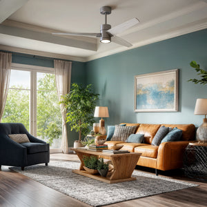 Urban Ambiance - Ceiling Fan - UMC9486 Minimalist Indoor/Outdoor Ceiling Fan, 12