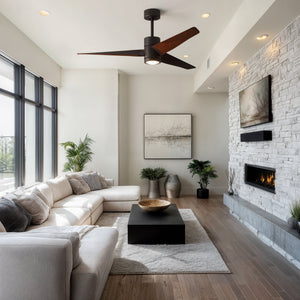 Urban Ambiance - Ceiling Fan - UMC9491 Mid Century Modern Indoor/Outdoor Ceiling Fan, 12