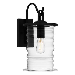 Urban Ambiance - Wall Sconce - UQL10011 Classic Outdoor Wall Sconce, 17''H x 8.5''W x 11.25''D, Matte Black Finish, Dayton Collection - 