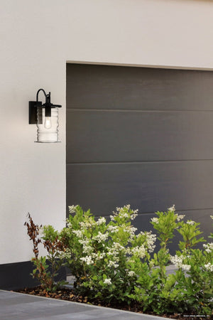 Urban Ambiance - Wall Sconce - UQL10011 Classic Outdoor Wall Sconce, 17''H x 8.5''W x 11.25''D, Matte Black Finish, Dayton Collection - 