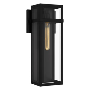 Urban Ambiance - Wall Sconce - UQL10031 Modern Farmhouse Outdoor Wall Sconce, 18''H x 7.5''W x 5.5''D, Matte Black Finish, Penrith Collection - 