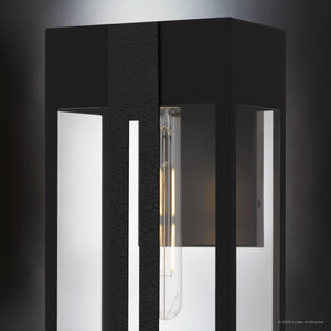 Urban Ambiance - Wall Sconce - UQL10060 Modern Outdoor Wall Sconce, 16.00''H x 7.50''W x 5.50''Dep, Matte Black Finish, Woburn Collection - 