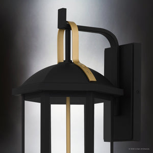Urban Ambiance - Wall Sconce - UQL10083 Transitional Outdoor Wall Sconce, 26.25''H x 10.00''W x 10.75''Dep, Matte Black Finish, Richland Collection - 